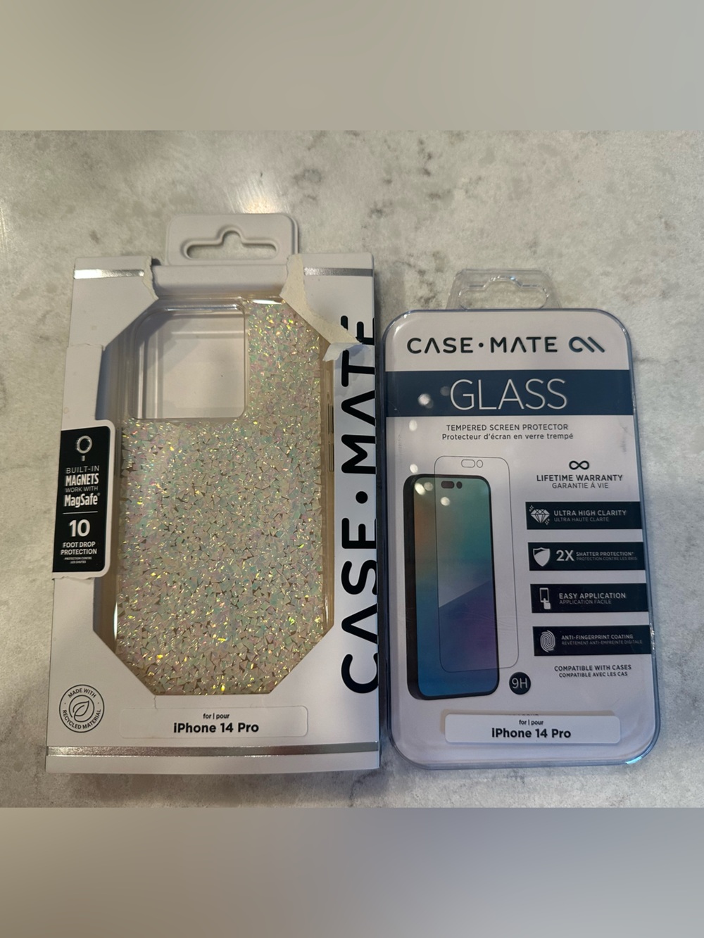 NWT | Case-Mate iPhone 14 Pro phone case + screen protector bundle